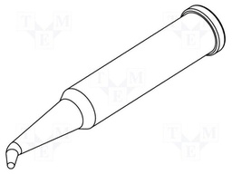 Tip; conical sloped; 0.8mm