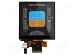 Display: TFT; 4"; 480x480; Illumin: LED; Dim: 77.86x81.84x4.15mm