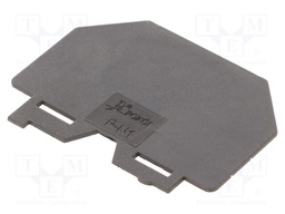 Separating plate; Application: ZUG; black; Width: 1mm; polyamide