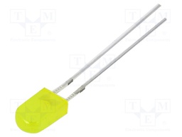 LED; rectangular; 2.43x5x8.6mm; yellow; 150÷220mcd; 100°; 20mA