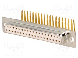 D-Sub; PIN: 37; socket; female; without cover,9,4mm standard; THT