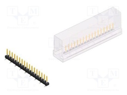 Connector: pin strips; pin header; male; PIN: 17; 2mm; SMT; 1x17