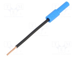 Test probe; 10A; blue; Tip diameter: 1.7mm; Socket size: 4mm; 70VDC