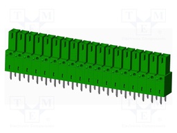 Connector: pluggable terminal block; socket; female; straight