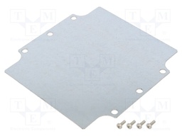 Mounting plate; steel; W: 143.7mm; L: 148.5mm; Series: 1590Z