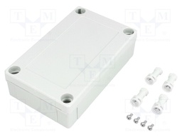 Enclosure: multipurpose; X: 80mm; Y: 130mm; Z: 35mm; MNX; grey; IK08