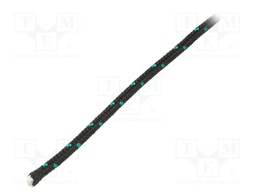 Rope; polypropylene; Ørope: 4mm; L: 25m; with a core; black