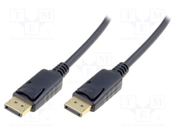 Cable; DisplayPort 1.1a; DisplayPort plug,both sides; 15m; black