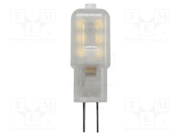 LED lamp; white warm; G4; 12VDC; 100lm; 1.1W; 300°; 3000K; CRImin: 80