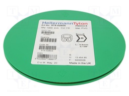 Markers for cables and wires; Label symbol: 0; 2÷5mm; PVC; yellow