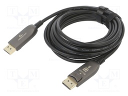 Cable; DisplayPort 1.4; DisplayPort socket,both sides; 5m; black