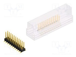 Connector: pin strips; pin header; male; PIN: 22; 2.54mm; SMT; 2x11
