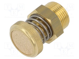 Sound suppression silencer; Thread: G 3/4" external; Mat: brass