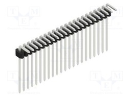 Connector: pin strips; pin header; male; PIN: 22; 1.27mm; THT; 1x22