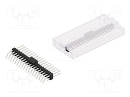 Connector: pin strips; pin header; male; PIN: 36; 2.54mm; SMT; 2x18