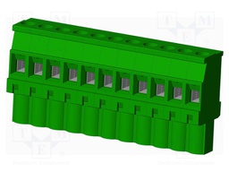 Connector: pluggable terminal block; plug; female; angled 90°
