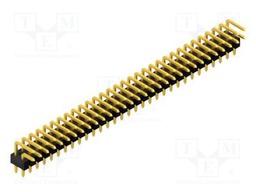 Connector: pin strips; pin header; male; PIN: 62; 2.54mm; THT; 2x31