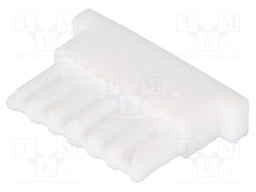 Plug; wire-board; female; SHL; 1mm; PIN: 6; w/o contacts; for cable