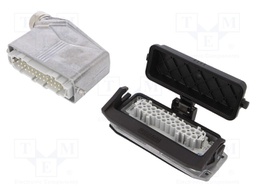 Connector: HDC; Type: with cable gland; Pitch: 104x27mm; 500V; 16A