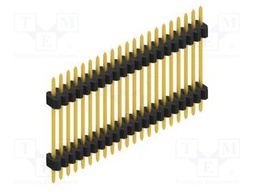 Connector: pin strips; pin header; male; PIN: 21; 1.27mm; THT; 1x21