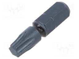 Screwdriver bit; Torx®; TX27; Overall len: 25mm; Torsion