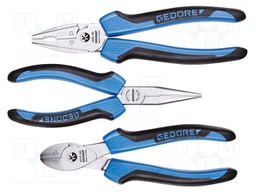 Kit: pliers; two-component handle; 3pcs.