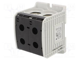 Splice terminal: rail; STB; 300mm2; ways: 1; terminals: 4; black