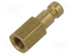 Connector; connector pipe; 0÷35bar; brass; Thread: M5; NW 2,7