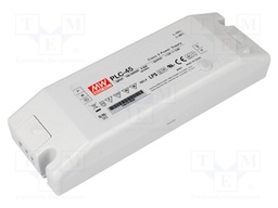 Power supply: switching; LED; 45.6W; 48VDC; 0.95A; 90÷264VAC; IP20