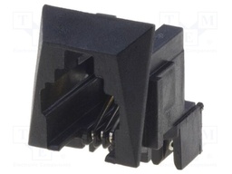 Socket; RJ9; PIN: 4; IDC; for panel mounting