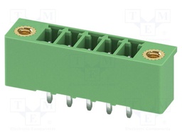 PCB headers, nominal cross section: 1.5 mm?, color: green, n