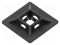 Holder; screw; polyamide; UL94V-2; black; Tie width: 4.8mm; L: 28mm