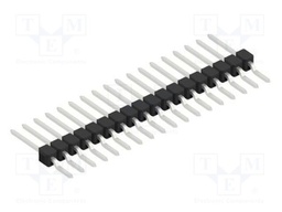 Connector: pin strips; pin header; male; PIN: 18; 2.54mm; SMT; 1x18