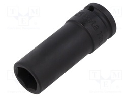 Wrench; hex socket,impact; HEX 18mm; 1/2"; 80mm; long