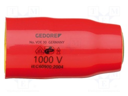 Socket; 6-angles,insulated,socket spanner; 13mm; 3/8"