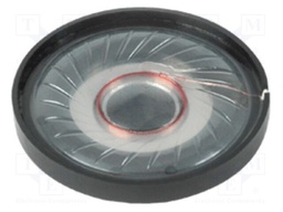 Loudspeaker; miniature; 40mW; 8Ω; Ø40x9.3mm; 20kHz; Ø: 40mm; PET