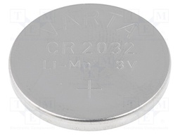 Battery: lithium; 3V; CR2032,coin; Ø20x3.2mm; 230mAh