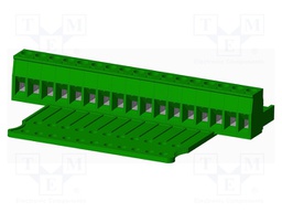 Connector: pluggable terminal block; plug; female; straight; 300V