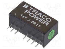 Converter: DC/DC; 3W; Uin: 4.5÷13.2V; 5VDC; Iout: 600mA; SIP8; 4.5g