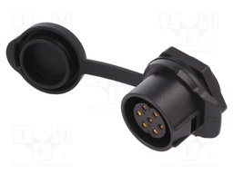 Socket; Connector: circular; size 20; 02; female; PIN: 7; for latch