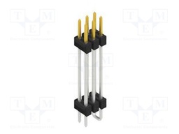 Connector: pin strips; pin header; male; PIN: 6; 2.54mm; SMT; 2x3