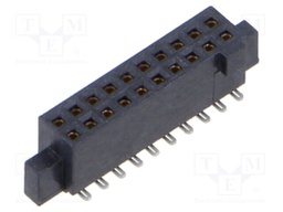 Connector: PCB to PCB; female; PIN: 20; 1.27mm; SFC; gold flash; THT