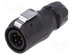 Plug; Connector: circular; size 16; 02; male; PIN: 5; with latch