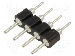 Connector: pin strips; socket; male; PIN: 4; THT; straight; 2.54mm