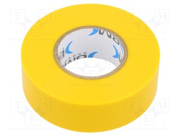 Tape: electrical insulating; W: 25mm; L: 25m; Thk: 0.15mm; yellow