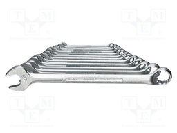 Wrench-set; combination spanner; Chrom-vanadium steel; 12pcs.