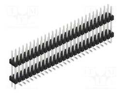 Connector: pin strips; pin header; male; PIN: 54; 2.54mm; SMT; 2x27