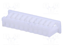 Plug; wire-board; female; 1.25mm; PIN: 10; w/o contacts; for cable