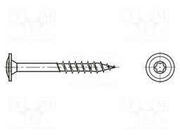 Screw; for wood