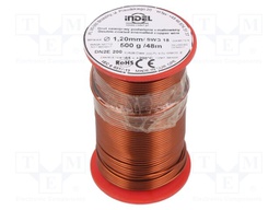 Coil wire; double coated enamelled; 1.2mm; 500g; -65÷200°C